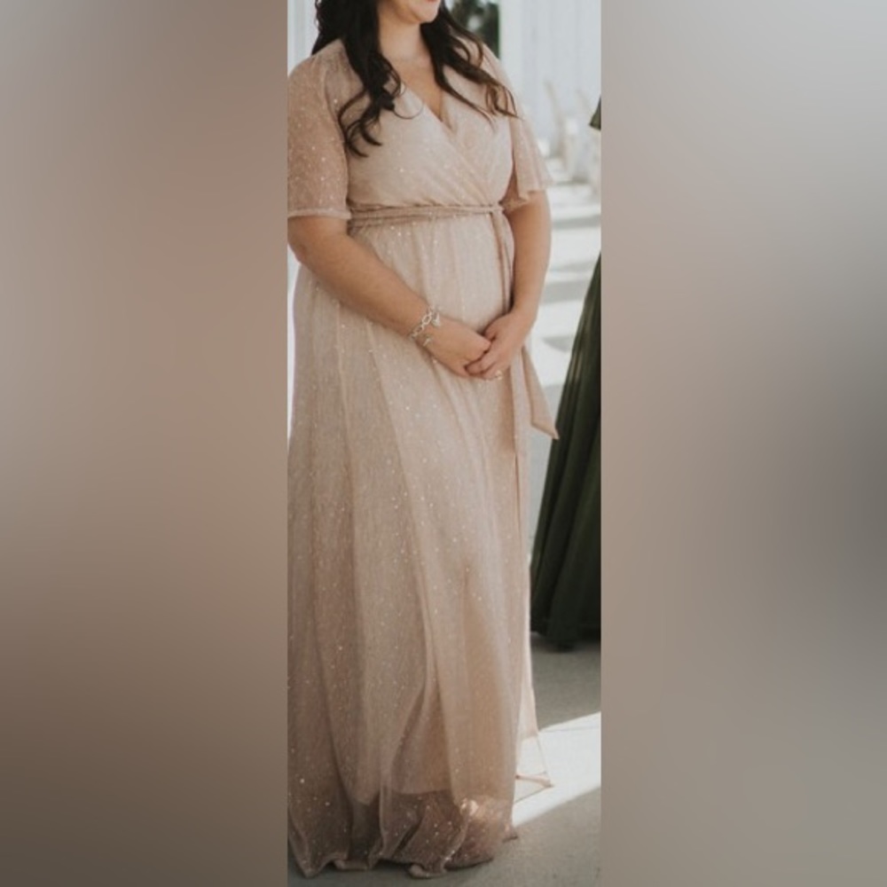 Baltic Born Grace Sparkle Gown in Champagne